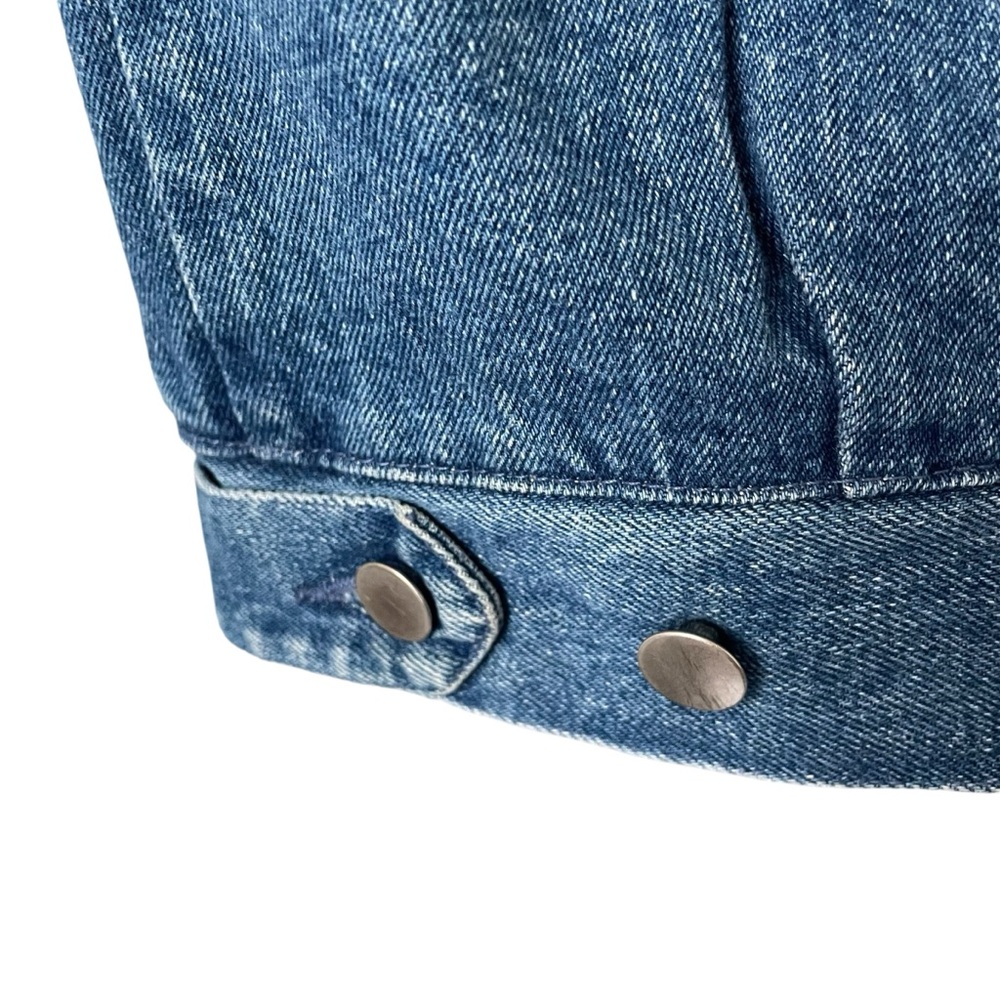 Vintage Sergio Valente Long Denim Jacket 3/4 Sleeve - Picture 8 of 16